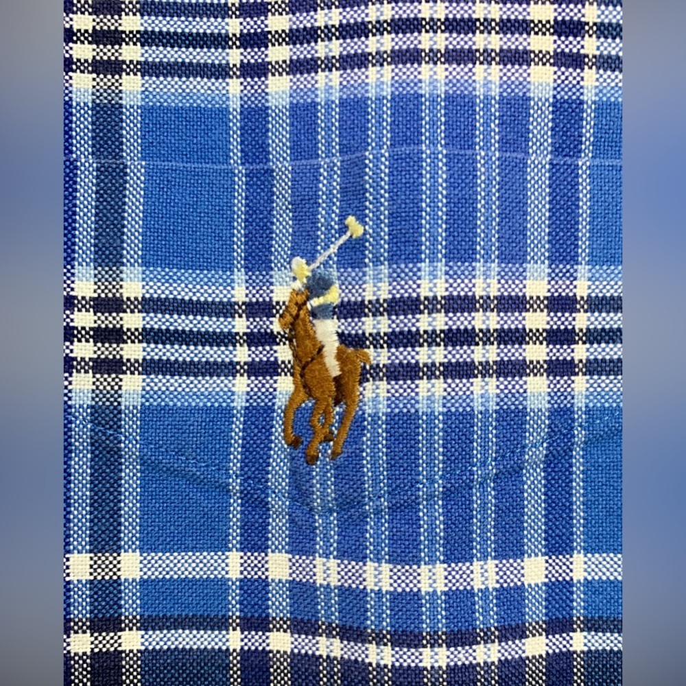 Short sleeve button down, Oxford cloth shirt by Ralph Lauren - Picture 3 of 4